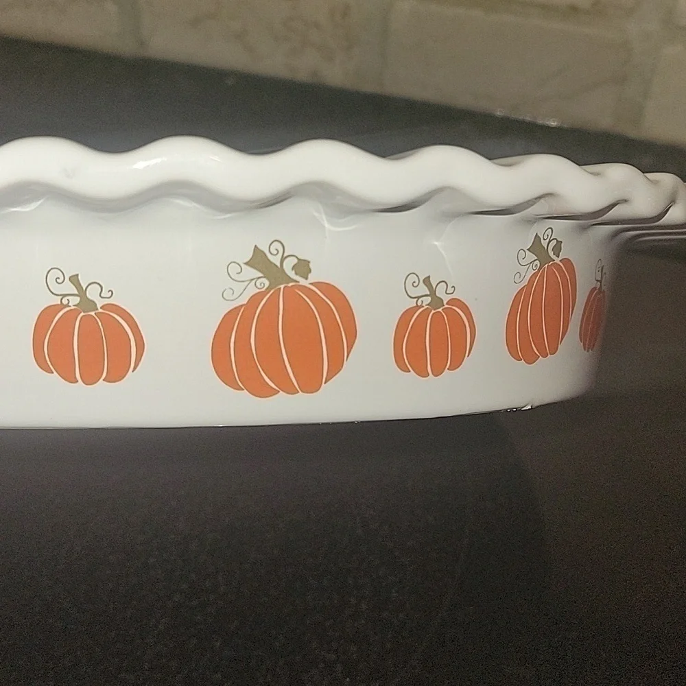 NANTUCKET Vintage Pie Plate Farm Fresh Pumpkin 🎃